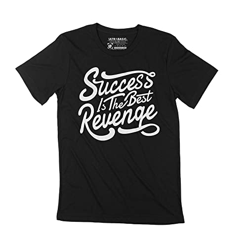 T-Shirt Graphique Homme Le Succès Est La Meilleure des Revanches en Coton Éco-Responsable Vintage