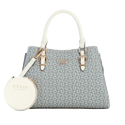 GUESS Factory Women's Aengus Denim Logo Satchel