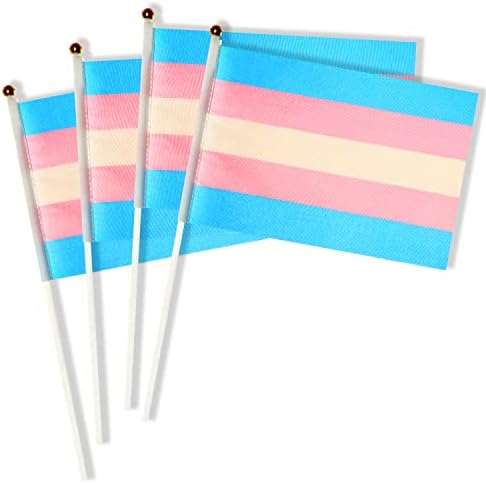 Amazon.com : 50 Pack Transgender Rainbow Pride Stick Flag,Small Mini ...