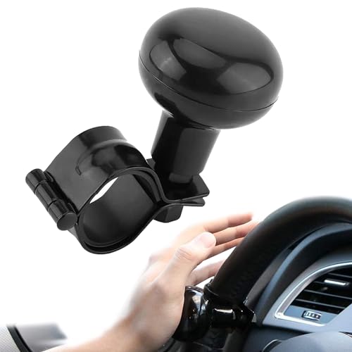 Pomo Giratorio Para Volante Universal,perilla 360 grados,bola para volante,botón universal para la ayuda para el volante, pomo direccion para coches, furgoneta, camión o cualquier vehículo con volante