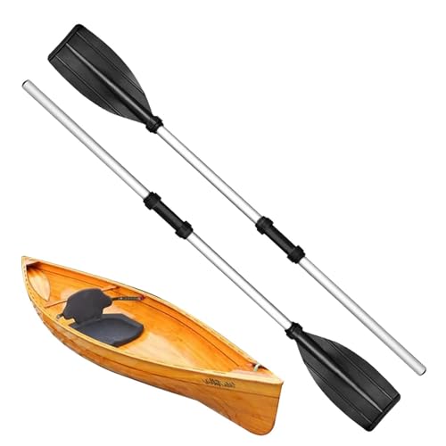 Xujuika Remo De Canoa | Remo Kayak Desmontable | Aluminio Doble Kayak Paletas Remos Barco | Remo De Aleación De Aluminio para Kayak Piragua Canoa, Longitud Ajustable