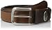 Berkley Men's 35 mm Embossed Leather Belt with Fish Pattern and Buckle