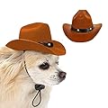 AWOCAN Pet Dog Cowboy Hat Cosplay Cap Puppy Pet Dog Cat Holiday Costume Pet Party Decoration