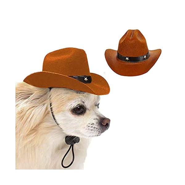 Awocan pet dog cowboy hat cosplay cap puppy pet dog cat holiday costume pet party decoration