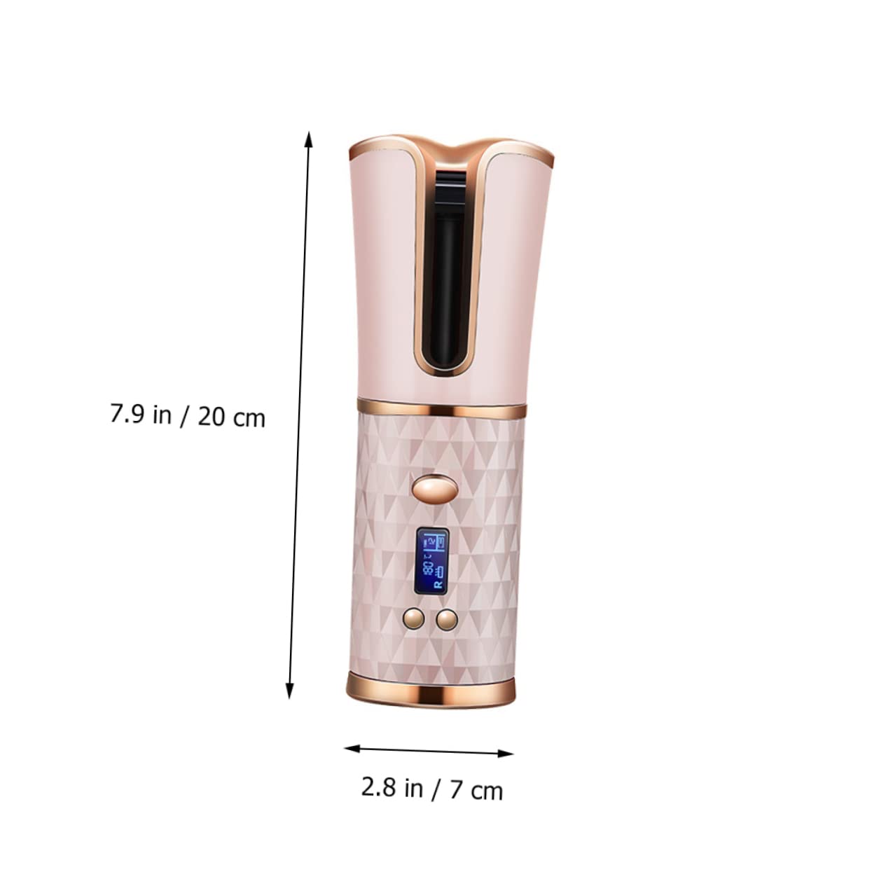 UKCOCO Rizador de Pelo Automático Inalámbrico Recargable por USB Recubrimiento Cerámico y Aleación para Peinados DIY en Casa para Mujer