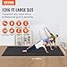 VEVOR Large Exercise Mat, 12'x6'/10'x6'/9'x6'/8'x6'/8'x5'/7'x5'/6'x4' (7mm) Extra Thick, Non Slip High Density Premium Workout Mat, Exercise Yoga Mat for Men & Women, Fitness & Exercise Mat with Bag & Carry Strap, for All Types of Home Yoga, Pilate & Floor Workout