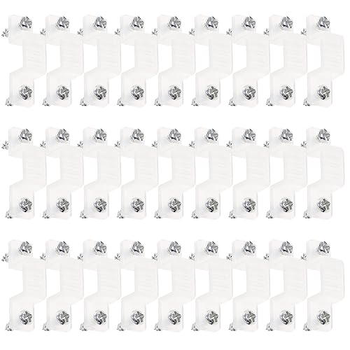 Clips de montaje para tira LED silicona 100 pcs miniatura 1