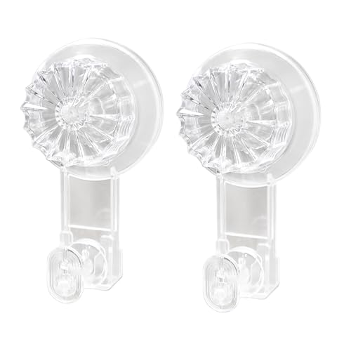MrAthlet 2 Pack Suction Cup Wreath-Hooks?22 LB Heavy Duty Waterproof Removable Vacuum Suction Hooks for Bathroom Kitchen? Wreath Hanger for Window Glass Front Door Halloween Christmas