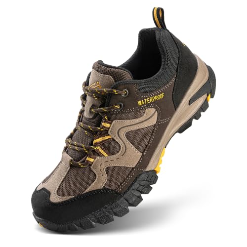 CC-Los Damen wasserdichte Leichte Wanderschuhe für Outdoor, Wandern & Klettern Dunkelbraun, 42 EU
