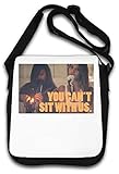 Sublimationsdruck You Can\'t Sit with Us Smoking Girl Art Schultertasche