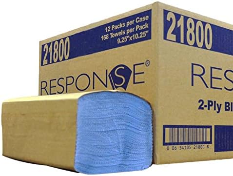 BLUE WINDSHIELD TOWEL, 2 PLY, 9.25X10.25, 168/PK, 12 PK/CS image 3