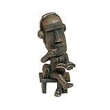 Lifexquisite Easter Island Statue, Tea Moai Figurine for Home & Office Decor, Having Tea