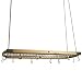 J.K. Adams 39-Inch-by-13-Inch Hardwood Ceiling Pot Rack, 8-Pot Hooks and 4-Utensil Hooks Included, Natural