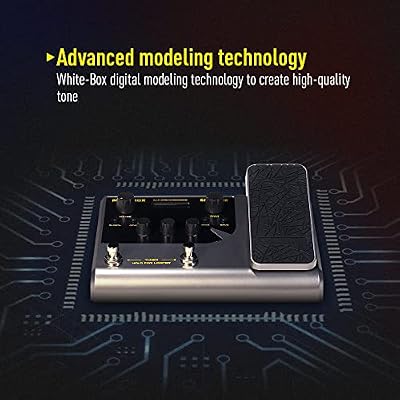 SONICAKE Matribox - Guitar Multi Effects Processor with Expression Pedal, With 130 Built-in Guitar/Bass/Acoustic Effects, Amp Modeling, IR Cabinets Simulation, Stereo OTG USB Audio Interface QME-50