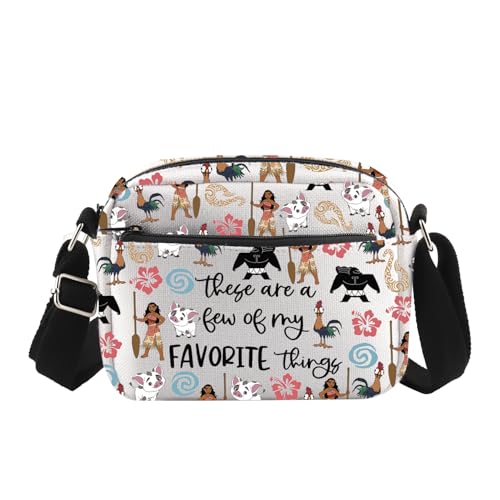 ENSIANTH Princess Inspired Crossbody Purses Bag Polynesian Princess Gift Princess Lover Gift Maui Hei Hei Princess Fan Bag (Mo HengCB)