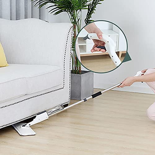 Mop z mikrofibry spray do wody Mop do czyszczenia podłóg automatyczny spray pozioma płyta MOP przyrząd do czyszczenia z matą z mikrofibry wielokrotnego użytku płaski mop (kolor: biały)