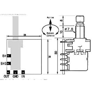 Potentiomètre de guitare électrique avec bande de contrôle / égaliseur paramétrique actif BCU - Les Beatles, Paul McCartney, John Lennon, RIngo Starr, George Harrison Potentiomètre de guitare électrique avec bande de contrôle / égaliseur paramétrique actif BCU – Image 3