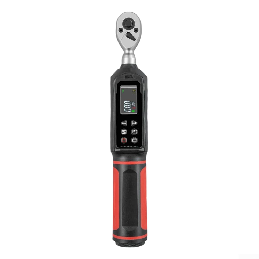 Llave dinamométrica digital de 1/4 3/8 1/2 pulgadas con vibración LED de zumbador, tipo de clic ajustable para reparación de bicicletas, coches, motocicletas, construcción de acero, 240