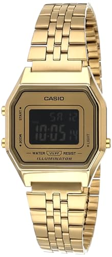 Casio LA-680WGA-9B – Clock with Quartz Movement, for Women, Gold Colour, Gold, UINICA, Fashion