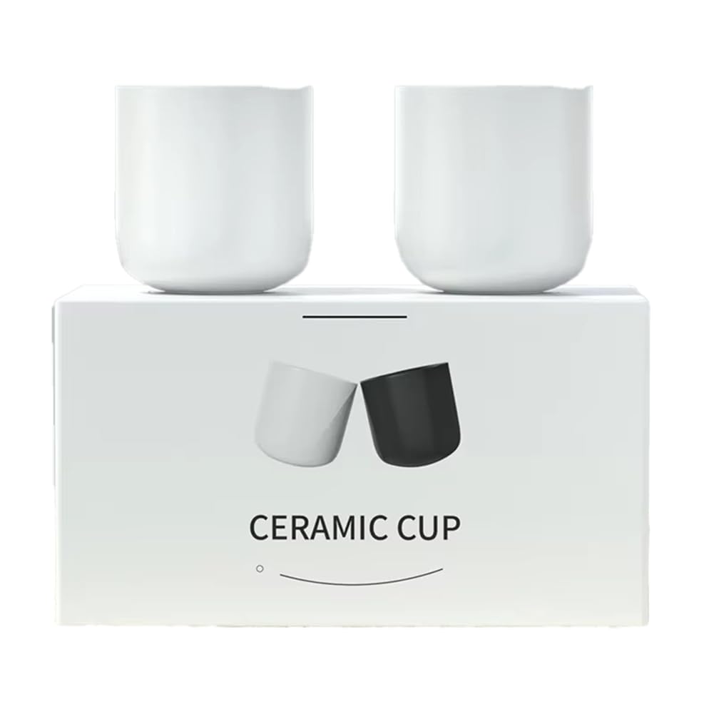 CTRLZS Espresso Coffee Cup Espresso, Latte, Milk & Cold Brew Thickened Design,Ideal forKitchen White
