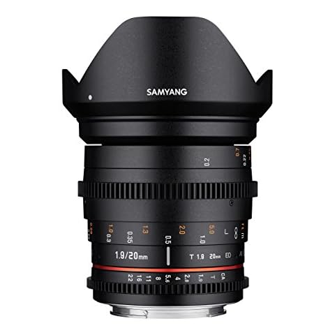 SAMYANG 13020T1.9P 20mm T1.9 VDSLR ED AS UMC Objektiv für Anschluss Pentax schwarz Cover