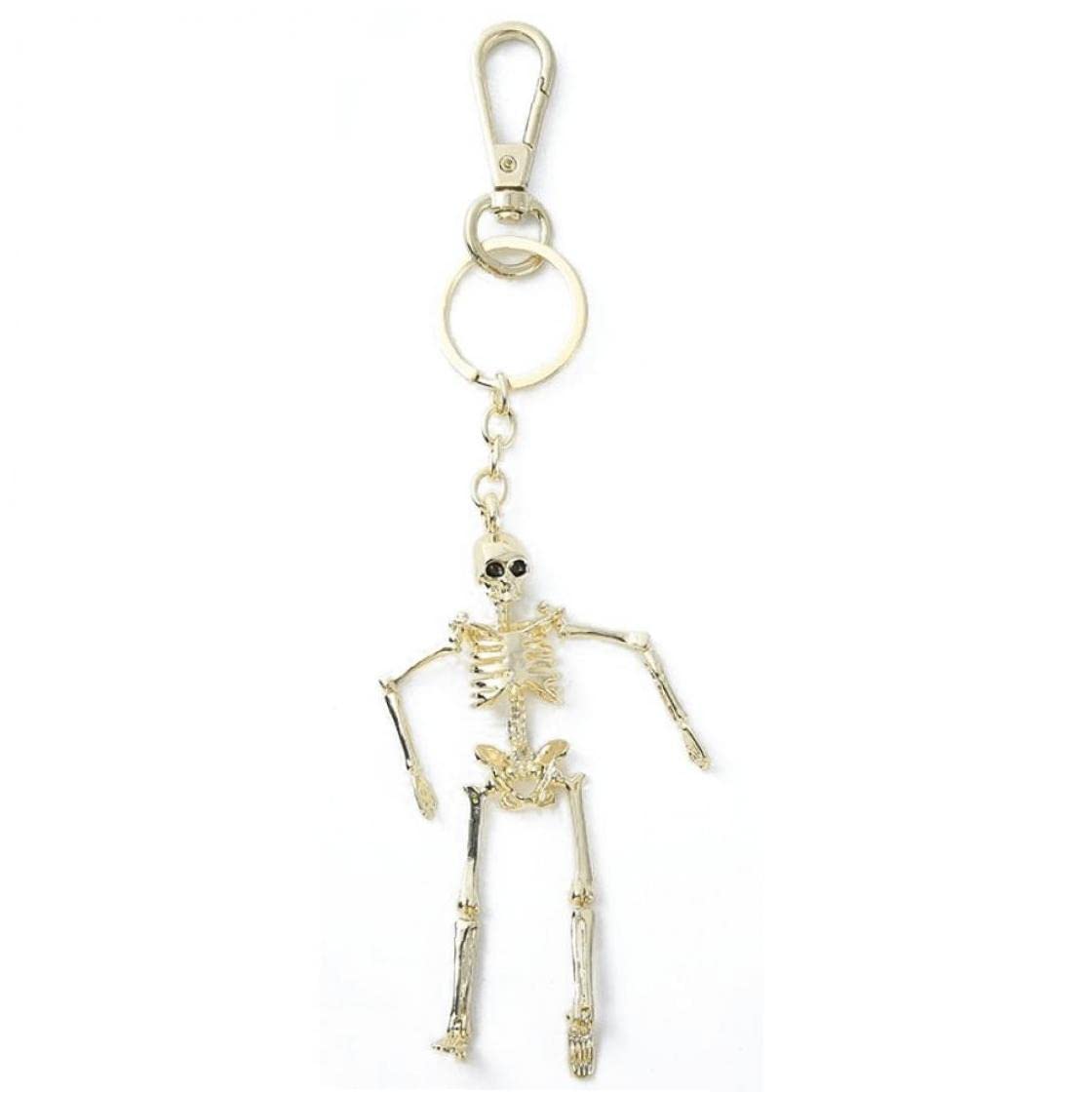 Danlai Men's Bronze Skull Keychain Halloween Skeleton Pendant Key Chain Metal Alloy Bag Charm Handbag Purse Pendant Keyring For Wo