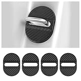 Figpade 4PCS Carbon Fiber Texturen Car Door Strike Protector,Anti-Collision Car Door...