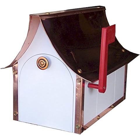 Mailbox with Copper Roof Cover