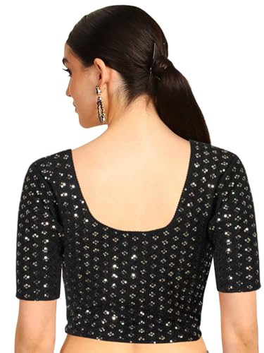 Image of Chandrakala Readymade Blouses for Women Sarees,Stretchable(B202-P)