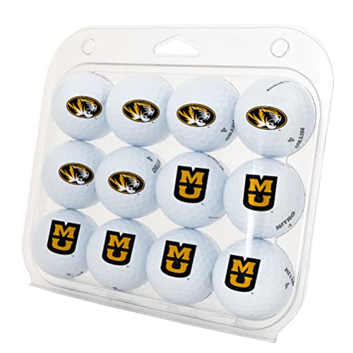 Desert Cactus University of Missouri Golf Balls 12 Pack – Mizzou Tigers Full Color Dozen – Officially Licensed Sport Team Accessory