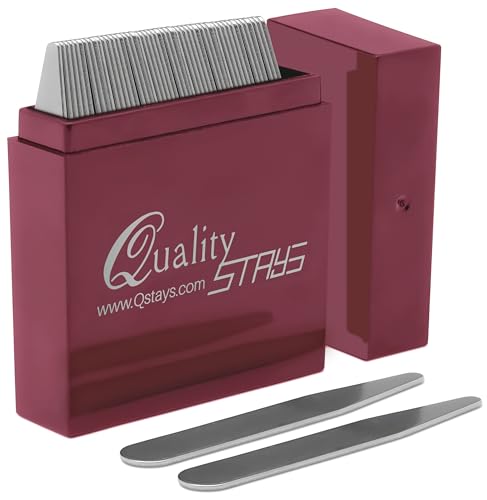 36 Metal Steel Collar Stays for Men's Dress Shirts – 2.5
