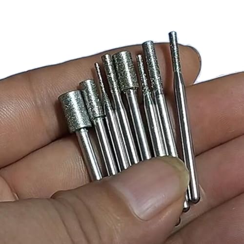 Juego de 8 Puntas Diamante Cilíndricas para Herramientas Rotativas miniatura 4