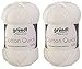 Produktbild 2x50 Gramm Gründl Cotton Quick 100% Baumwolle, Häkelgarn mercerisiert, gasiert, gekämmt inkl. Anleitung für ein Meerschwein (001 Weiss)