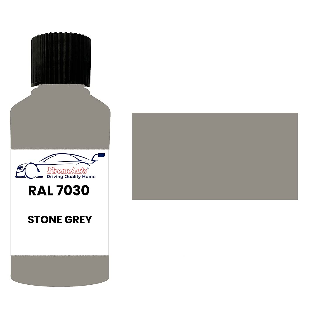 Xtremeauto RAL 7030 Stone grey DULL MATT MATTE TOUCH UP PAINT BRUSH REPAIR SCRATCH UPVC PVC METAL WOOD