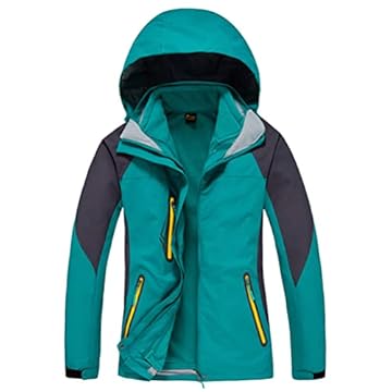 JMKEY Jaqueta feminina de esqui femininas à prova d'água lã lã casaco de neve 3 em 1 jaquetas de snowboard inverno quente blusão capa de chuva