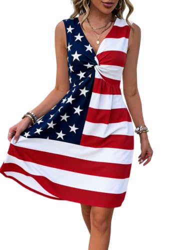 Image of Summer Dresses Women Boho Floral Sundress Casual Country Concert Tank Dress
