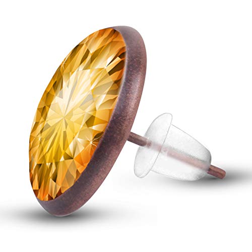 Bronagrand 50 Pieces Stainless Steel Stud Earring Cabochon Setting Post Cup For 12Mm And 50 Pieces Clear Rubber Earring Safety Backs #TOP6