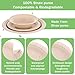Kifmurase 150Pcs Compostable Paper Plates and Bowls Set, 7 Inch 9 Inch Disposable Paper Plates, 12OZ Bowls for Party Dinner, Bagasse Natural Eco-Friendly Sugarcane 3