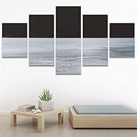 SIGNWIN 5 Panel Canvas Wall Art Calming Waters for Home Decorations Ready to Hang - 60