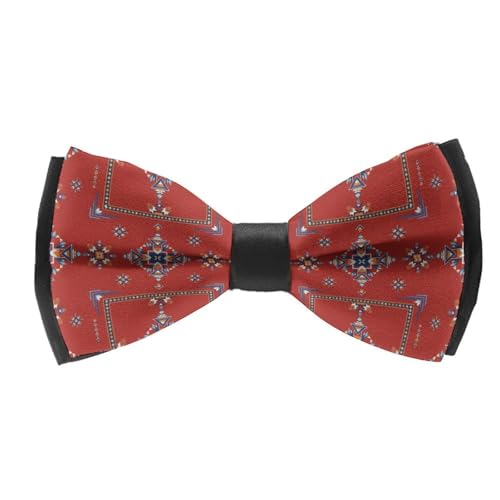 Supdreamc Elegant Pre-Tied Bowtie For Teens, Adjustable Tuxedo Formal Events Wedding Party Groom