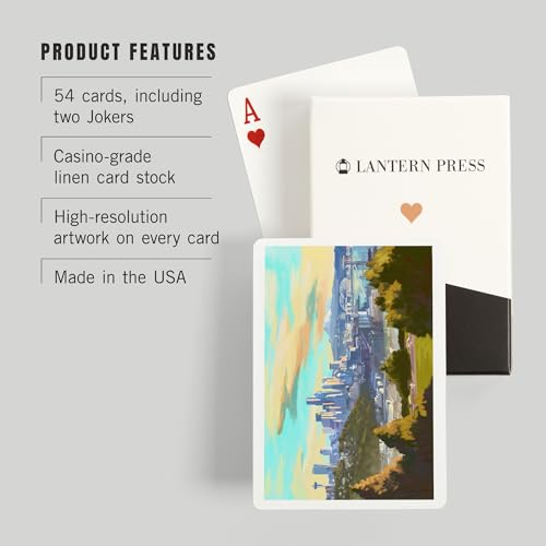 Baraja de Póker con paisaje de Seattle, 52 cartas miniatura 3