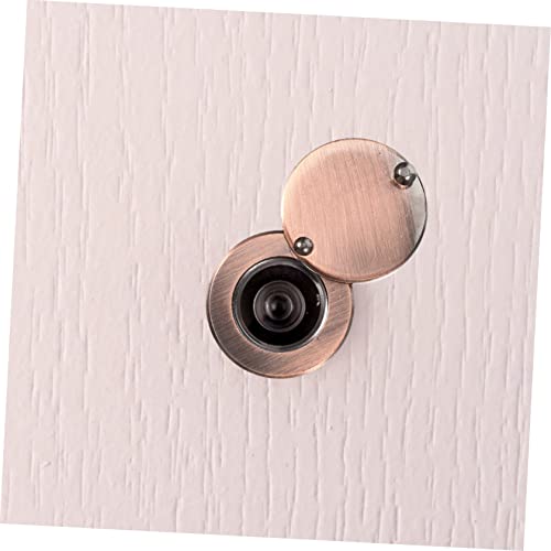 Copper Viewer Peephole Cover con diseño giratorio anti-espiado, acabado dorado, cubre vista exterior, para instalación en puerta de hogar miniatura 7