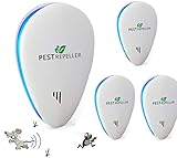 Repelente Ultrasónico de Mosquitos,Repelente de ultrasonidos para Ratones,Repelente para plagas,Repelente Eléctrico Extra Fuerte para arañas,Trampas para Ratones,cucarachas,chinchetas