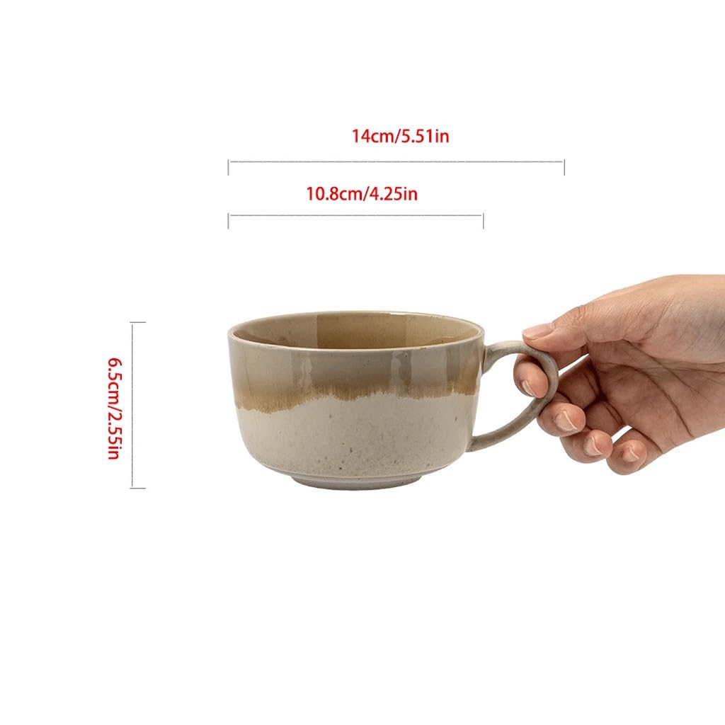 ENGENDER Tazas Cafe Taza De Café, con Leche, Té Retro La Tarde, Oficina, Agua Cerámica For El Hogar Mug Cups