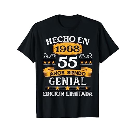 55 Años Cumpleaños Regalo Hombre Hecho En 1968 Hecho En 1968 Camiseta