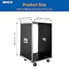 16U Network & Audio Rack with Feet & Wheels, Rack-Mount Cabinet Case, Server Rack Cabinet, for AV, DJ, Home Theater, Network, Server, Computer, Electronics