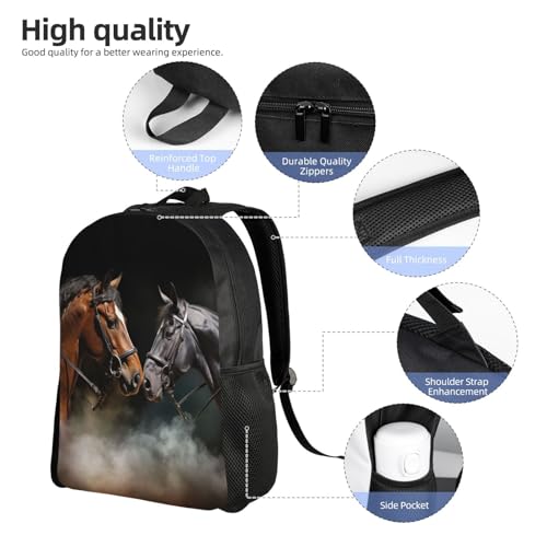 Mochila impermeable para senderismo con estampado de caballos miniatura 5
