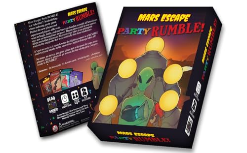 Dead Mimic Games Mars Escape Party Rumble, Strategic Card Game,