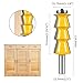 Herdyerdy 1PC Louver Shutter Style Router Bit Woodworking Milling Cutter for Wood Face Mill(12.7x31.75x73.8)