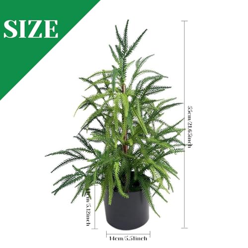 Pino Norfolk artificial mini pinos de plastico decorativos para mesa de interior 7